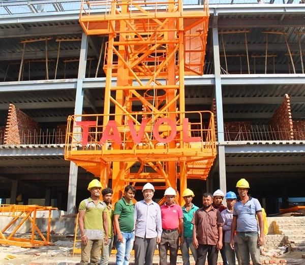 Qtz250-7030 16 Tons Top-Slewing Building Tower Crane