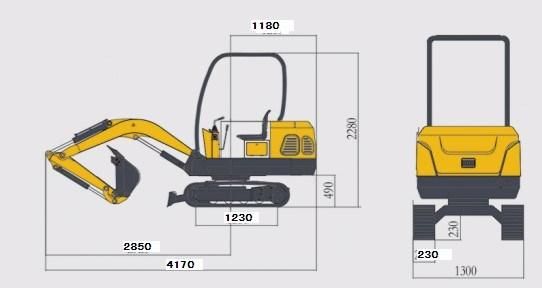 Official 1.5 Ton- 21 Ton Mini Small Digger Excavator, Hydraulic Wheel Excavator, Mining Crawler Excavator Machine, China New Excavator with Parts for Sale
