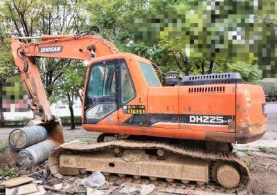 Used Mini Medium Backhoe Excavator Doosan Dh225-7 Construction Machine Second-Hand for Sale