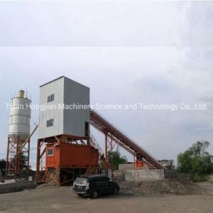 Hzs60 Hzs75 Hzs90 Hzs120 Hzs180 Stationary Concrete Mixing Plant in Africa
