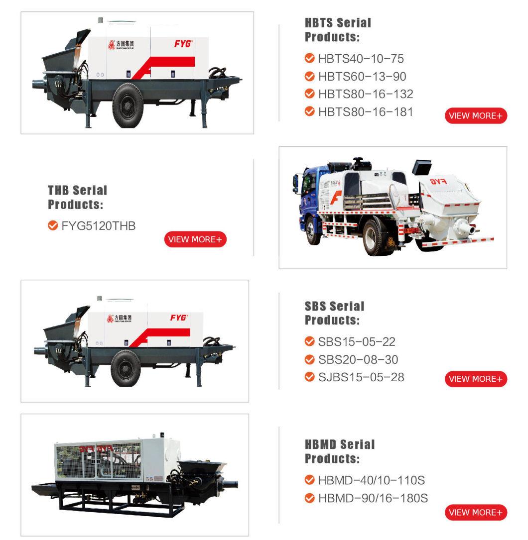 CE Certificated Max Flow Rate 40cbm Hbts40-08-75 Concrete Pump