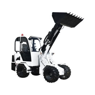 Trenching Machine 1.5 Ton Small 4X4 Articulated Wheel Loader with Trencher Attachment