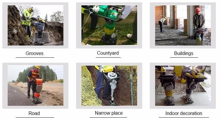 Electric Diesel Enginge Vibrating Earth Tamping Rammer Factory