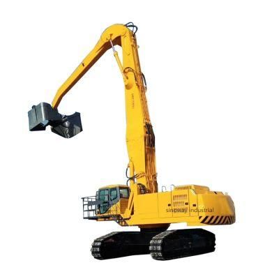 Scrap Loader 70ton Crawler Material Handler with Hydraulic Lift Cabin