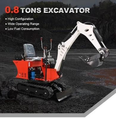 Small Digger 0.8 1 Ton Mini Excavator with Ce Sales UK