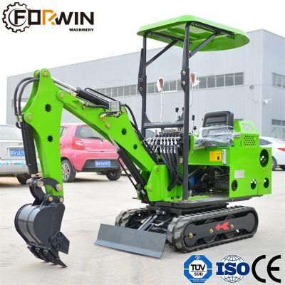China Hot Sale 1 Ton Small Hydraulic Digger Fw10s Mini Backhoe Crawler Track Excavator