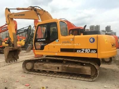 Cheap Price 2008 Year Used Hyundai R210-5 R210-5D Crawler Excavator