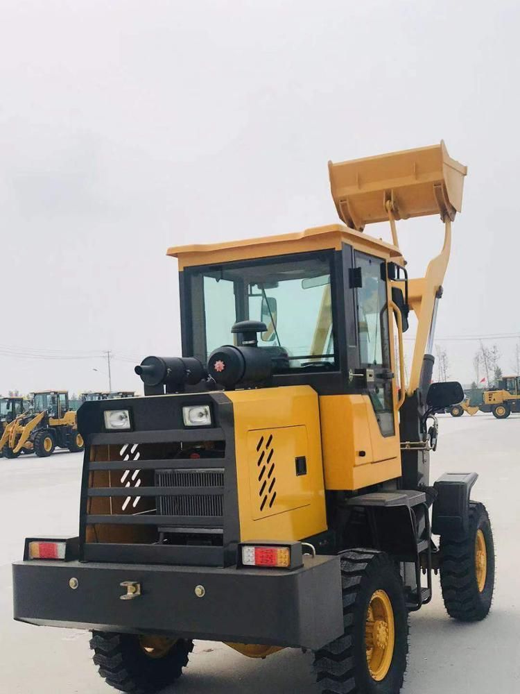 Shandong Dingyuan Factory 0.7m3 1500kg Mini Small Wheel Loader Zl18