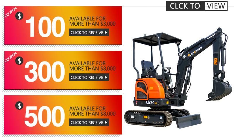 Shanding Mini Excavator SD20u Engine Brand Perkins