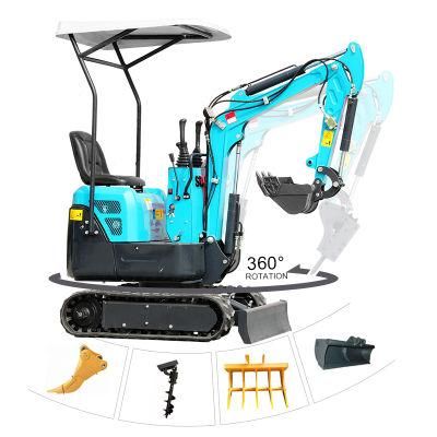 1 Tons Small/Micro Hydraulic Crawler Mini Backhoe Excavator Price