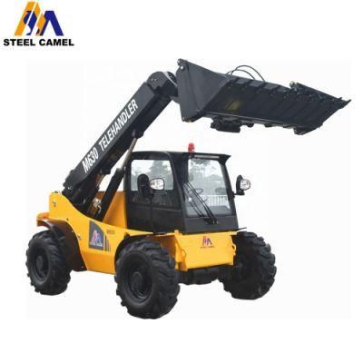 100HP 3 Ton Small Mini 4WD Telescopic Forklift Handler Wheel Loader with Wholesale Price