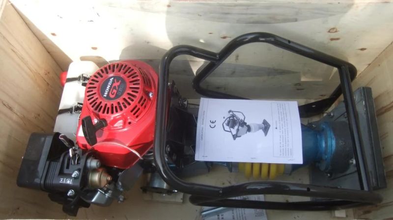 Handheld Gasoline Hcr80K Tamping Rammer Machine with Honda Gx160 Engine