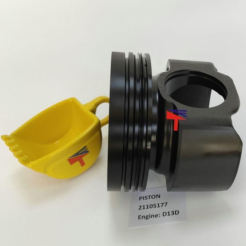 Machinery Engine Parts Piston 21105177 for Excavator Ec380d Ec480d Engine D13D Diameter 131mm