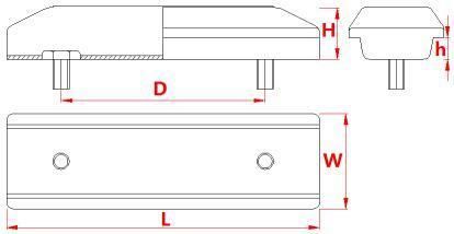 171-700hw Durable Clip on Rubber Track Pads for Loading Machinery