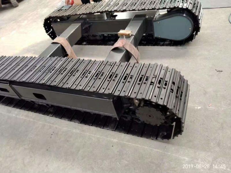 Steel Track Chassis Steel Mini Crawler Undercarriage with Final Drive Travel Motor