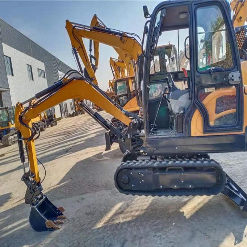 Chinese 2000kg Mini Excavator for Sale Cheap Micro Hydraulic Excavator Bucket Diggerr