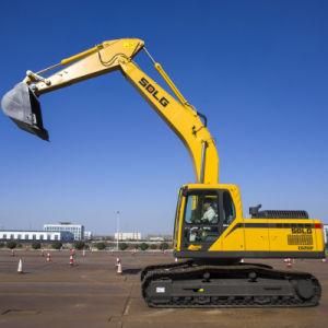 25T digger earth mover crawler excavator SDLG E6250F with diesel engine deutz technology