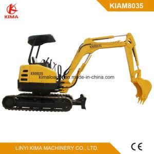 Kima8035 Mini Excavator with Zero Swing Passed Ce Test 3.5 Ton