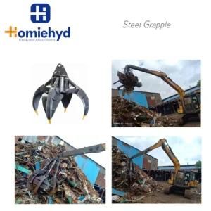 Steel Grapple for Scrap Handling Adapted to Sany 140I Excavator