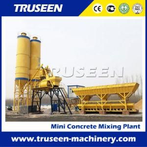 Economic Stationary Concrete Batching Plant Hzs35 with Twin Shaft Mixer