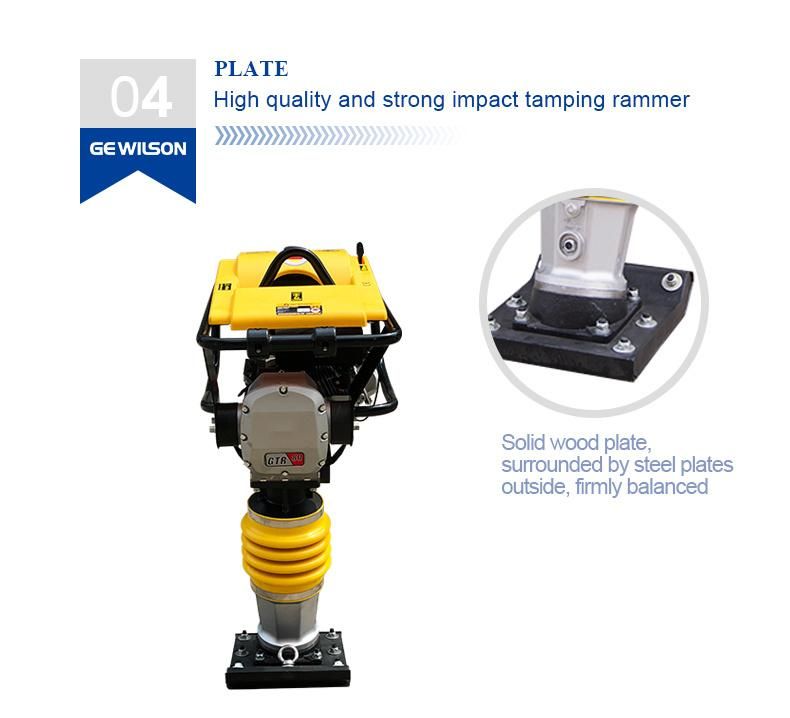 Gasoline Soil Tamping Compact Rammer with Factory Price