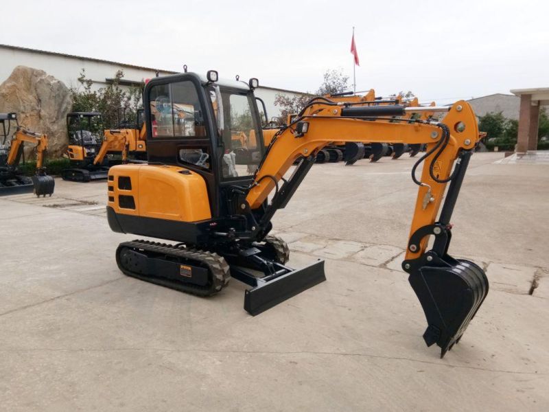 2500kg Mini Excavator with Closed Cabin for Sale