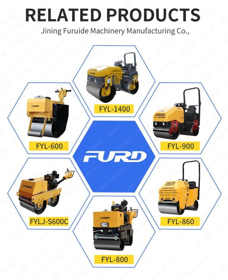 3000kg Road Roller Bomag Style Fully Hydraulic Double Steel Asphalt Roller for Sale