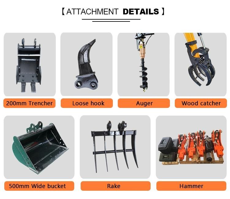 Tide Zero Tail Excavator, 0.8-2.5t Mini Excavator, Proud Made in China Excavator, Small-Scale Excavator, Extensiable Base, Swing Boom, Flexible Digger