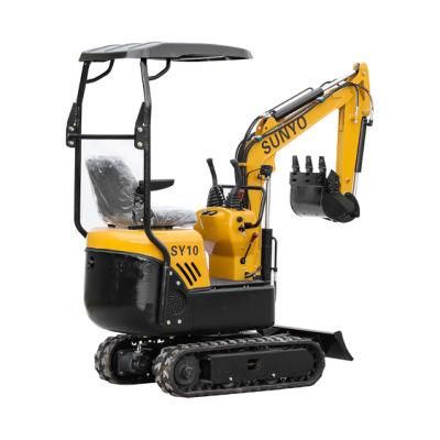 Top Sunyo Excavators Sy10 Model Mini Excavators Are Hydraulic Crawler Excavators,