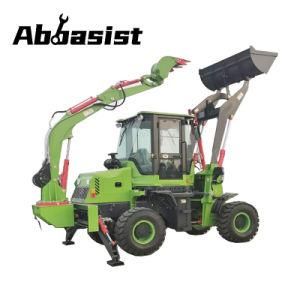 Abbasist Brand AL16-30 Compact Front End Farm Mini Backhoe Loader for Garden Work