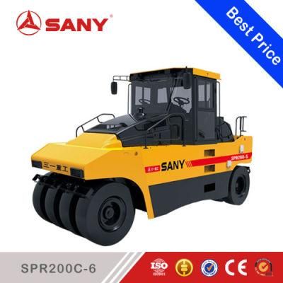 SANY SPR200-6 20Ton Adopt Special Pneumatic Smooth Tread Tire Road Roller