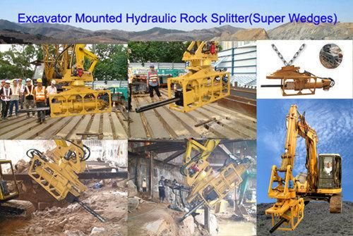 Rotation Type Super Wedge Rock Splitter for Large Rock Demolition Excavator