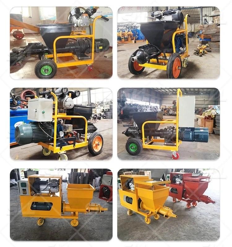 Chinese Higher Efficiency Cement Plastering Mortar Spray Machine with Electrical Motor for Sale