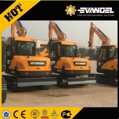 Hyundai 6 Ton Mini Pneumatic Tyre Wheel Excavator R60vs