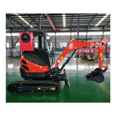 2.5 Ton Mini Excavator Small Digger with Telescopic Track Chassis