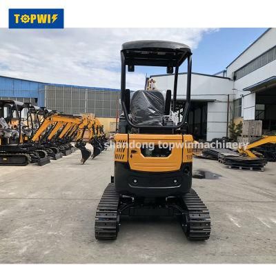 Hot Sale Cheap Price 2.2ton 2ton Mini Small Crawler Hydraulic Excavator for Indoor or Garden Use with CE for Europe