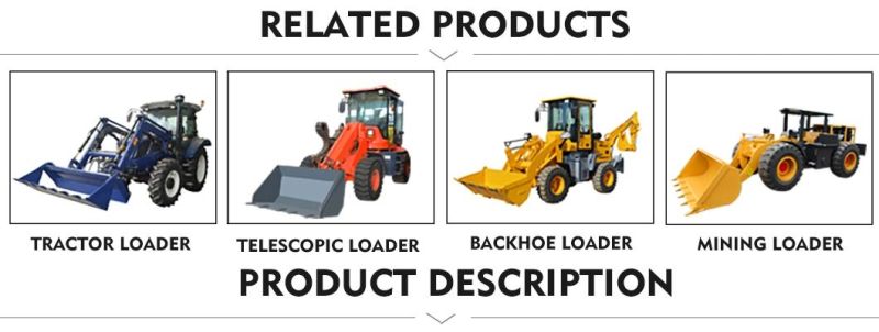 Intelligent Control Mini Loader 800 Kg Wheel Loader 1000 Kg Hydraulic for Farm