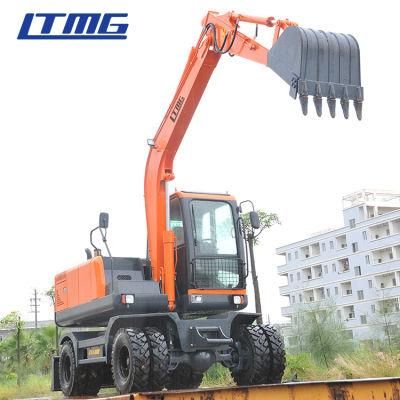 Ltmg 9ton Wheel Excavator Machine Price Wheel Excavator for Sale