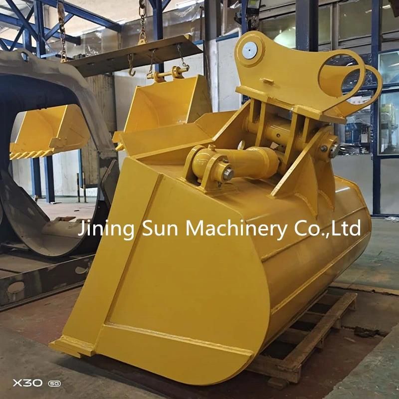 1800mm Width Hydraulic Rotating Excavator Tilting Bucket with Cylinder for 20t Excavators