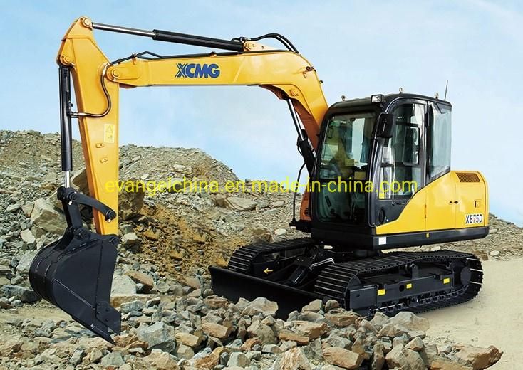 7500kg Small Crawler Excavator Xe75D with Kubota Engine