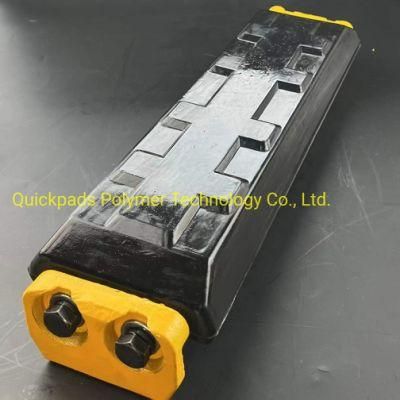 400HD Excavator Rubber Pad (clip on type) Excavator Parts Steel Track