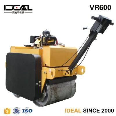 Double Drum Road Roller 20kn Gasoline/Diesel Engine Hand Operated Road Roller