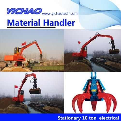 Marine Wood Folder Crane, Boat Swing Timber Grapples Crane, Marine Sorting Brick Pinchers Crane Electric Material Handler