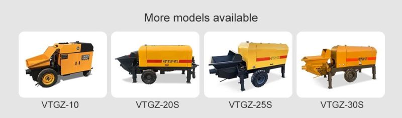 10m3/H 20m3/H 40m3/H Mini Concrete Pump Machine for Sale