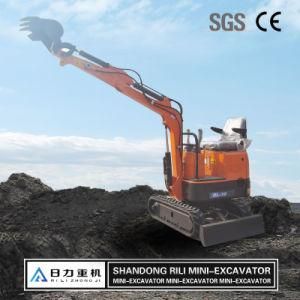 0.8t Small Digger Backhoe Mini Excavator with Rubber Track and CE Certification
