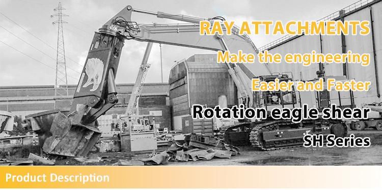 New Product Rotating Demolition Shear Hydraulic Metals Shears for Excavator