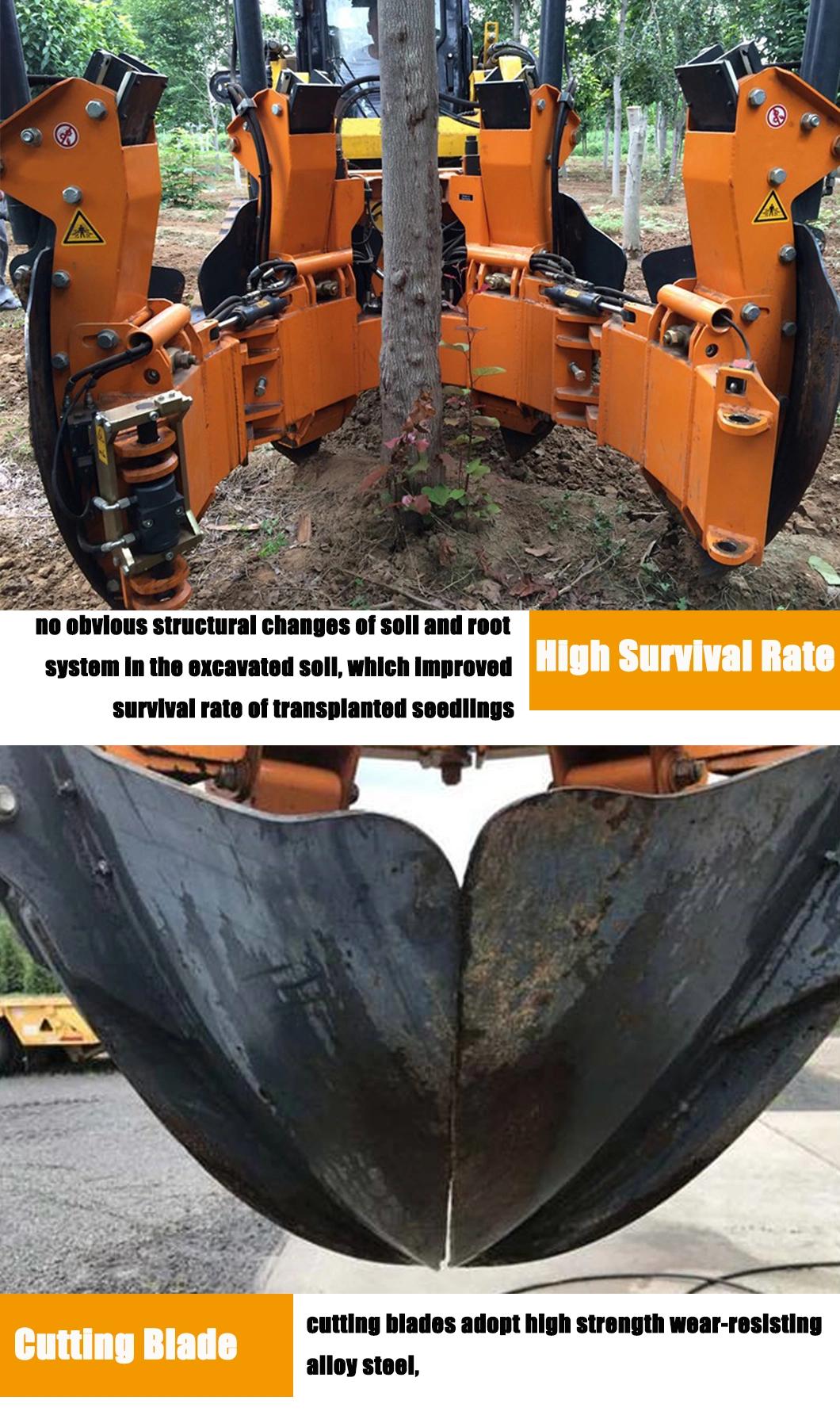 Skid Steer Hydraulic Digging Spade Tree Removal Tree Transplanter for Sale