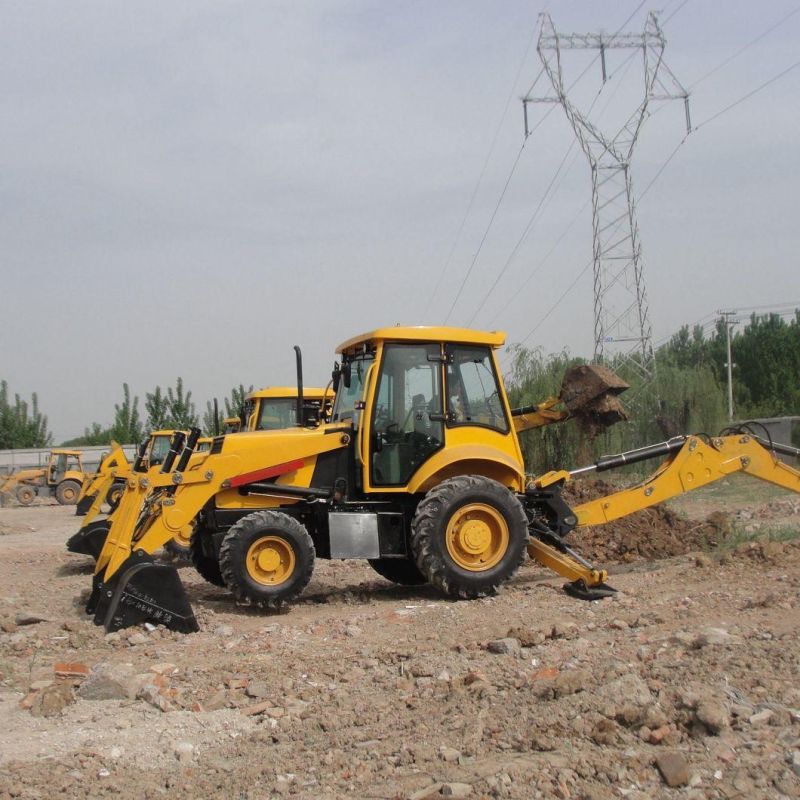 2.5 Ton 1cbm Mini Construction Wheel Backhoe Loader Xc870K