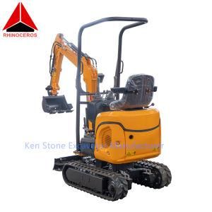 Rhinoceros Xn10-8 Hydraulic Transmission 7.5kw/8.2kw/10.2kw Mini Crawler CE Excavator with High Quality