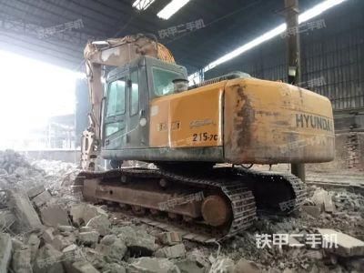 Used Mini Medium Backhoe Excavator Hyundai R215-7C Construction Machine Second-Hand